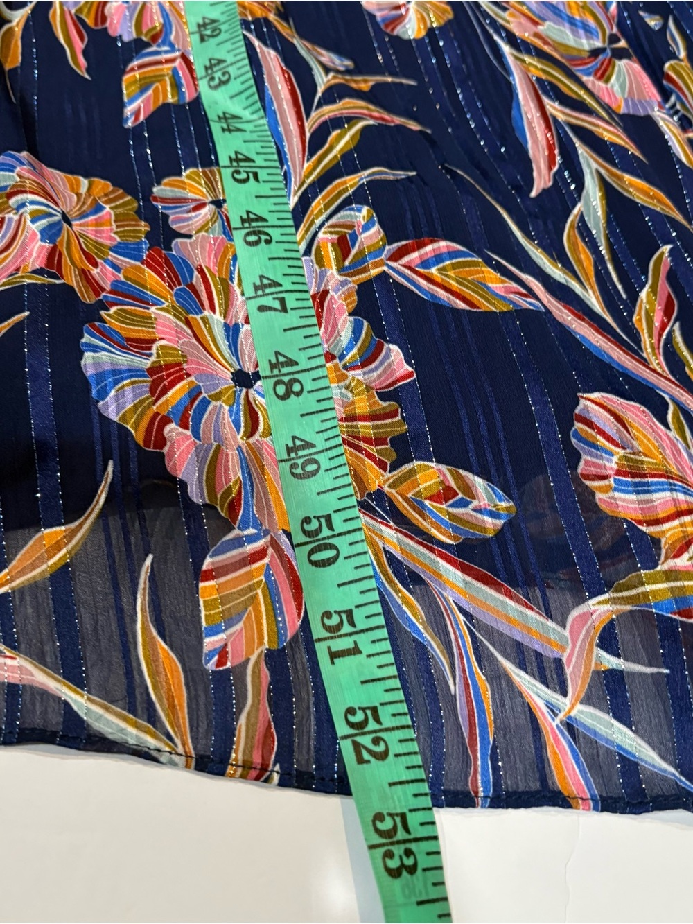 Laundry By Shelli Segal Navy Floral Long Sleeve Maxi Dress - Picture 10 of 12